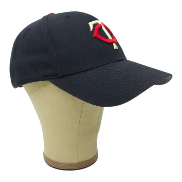 Minnesota Twins Hat Strapback Cap Embroidered Logo Baseball MLB Navy Wool Blend - Picture 3 of 14